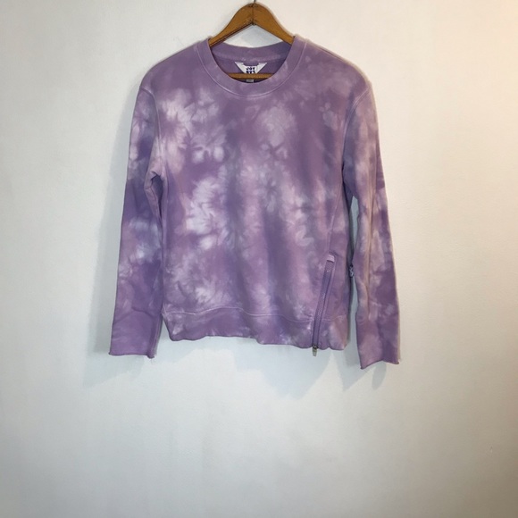 NEW Joy Lab Tie Dye Sweatshirt Purple XS Extra Small Active - Picture 3 of 7